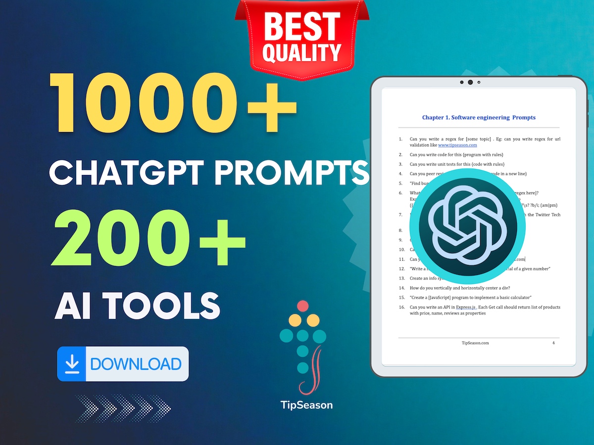 chatgpt prompts and ai tools download