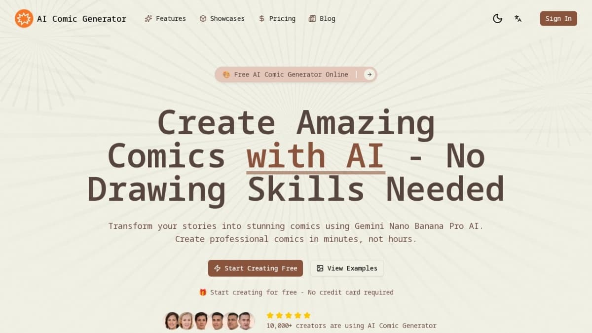 AI Comic Generator best