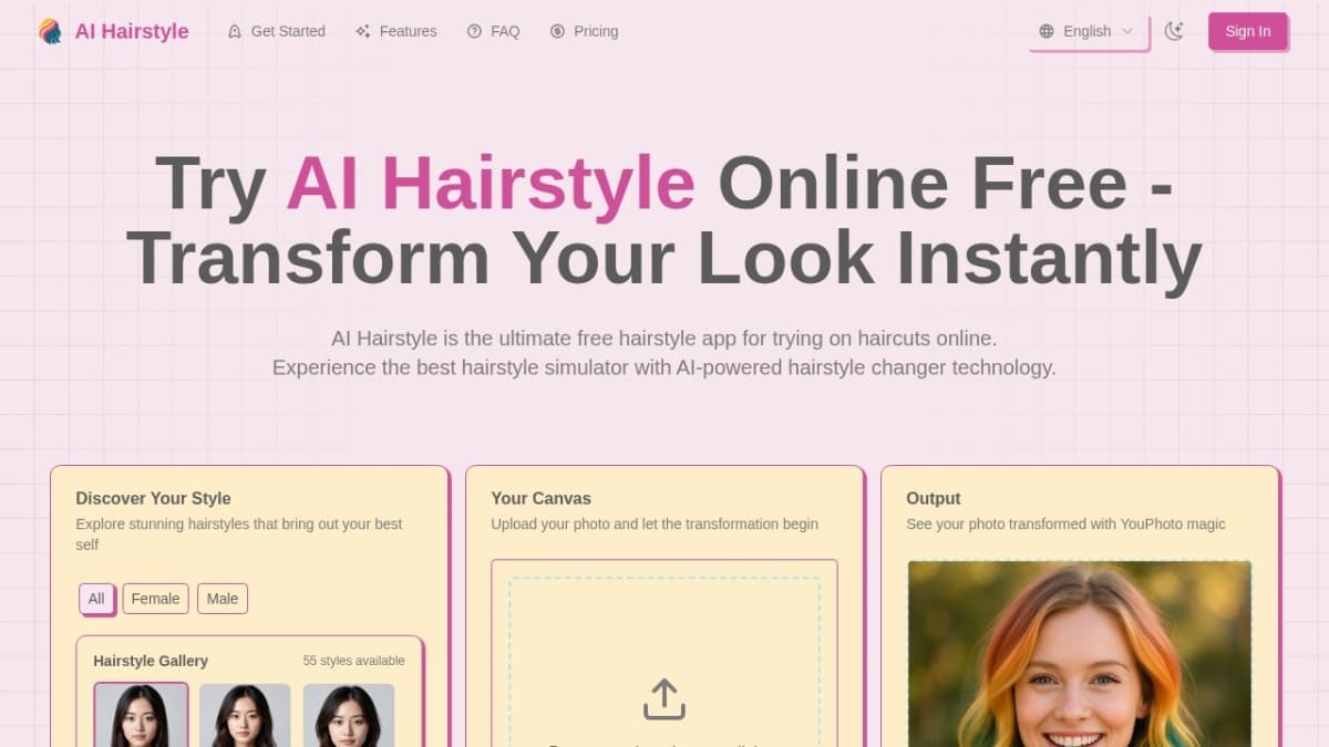AI Hair Changer — Instantly Try On New Hairstyles with AI