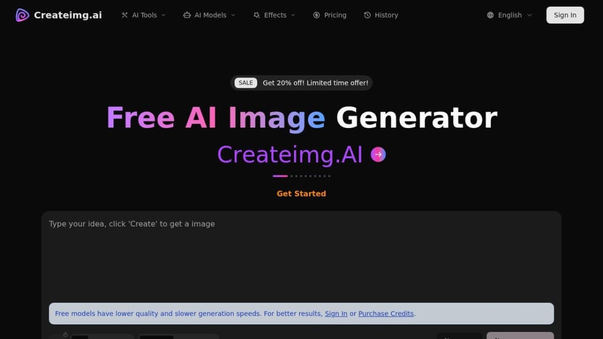 AI Image Generator - Createimg.ai