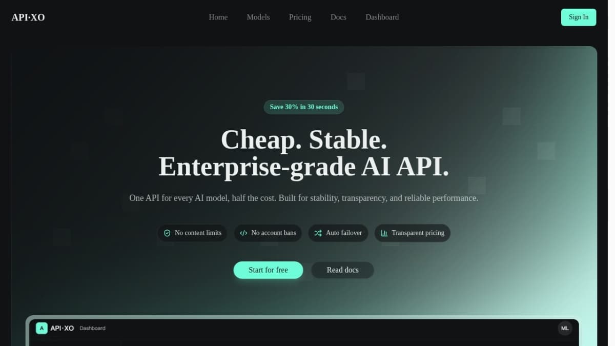 APIXO - AI api platform