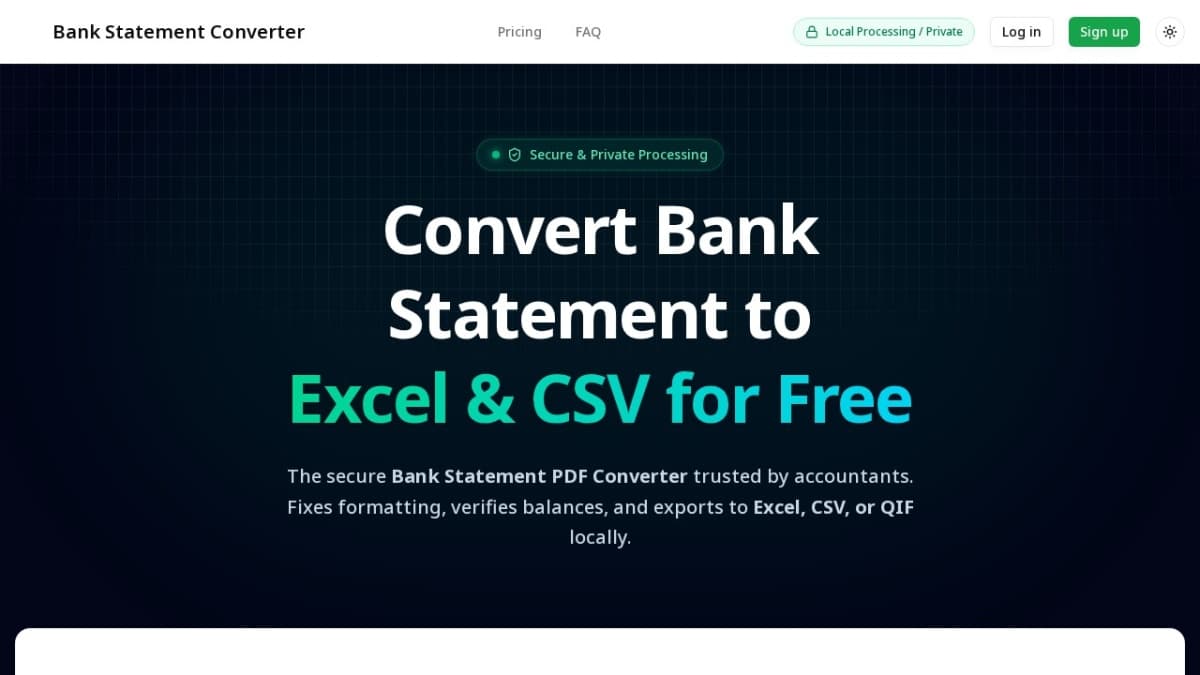 Bank Statement Converter