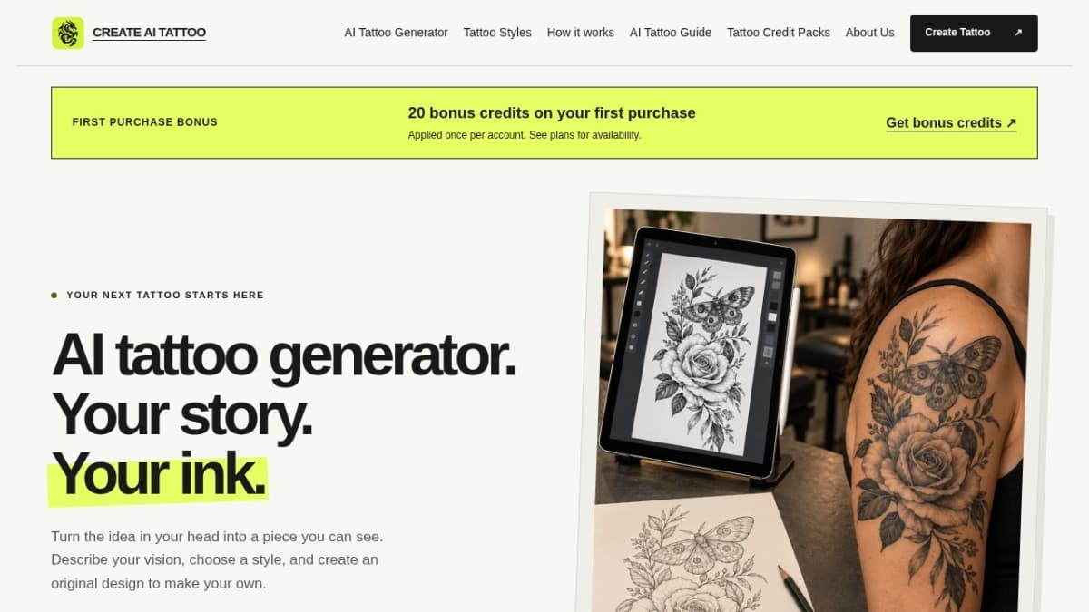 Create AI Tattoo