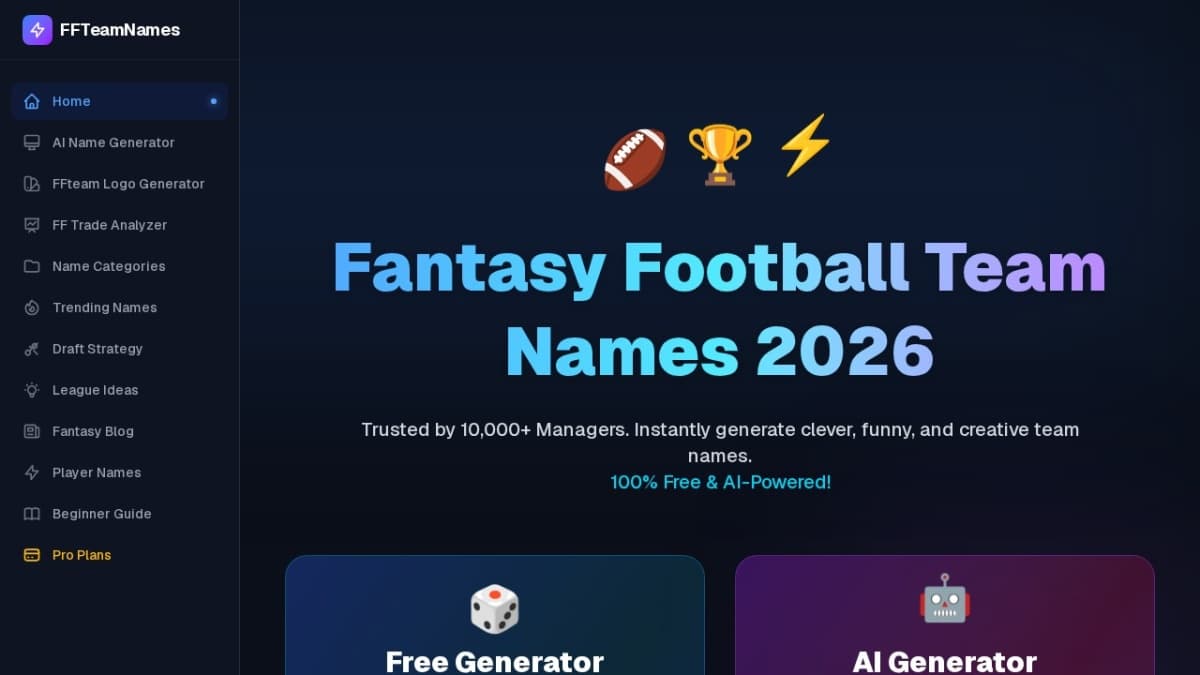 Fantasy Football Team Names