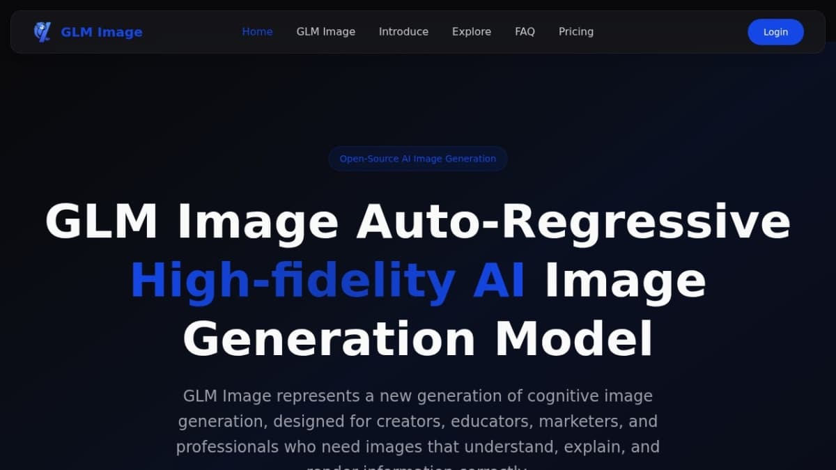 GLM Image AI