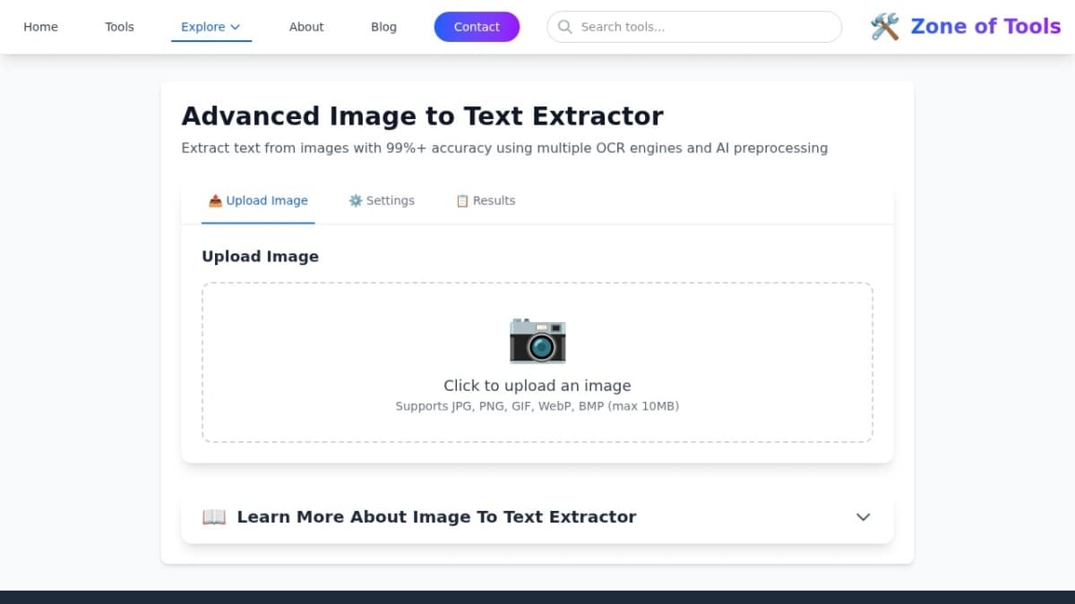 Image to Text Extractor