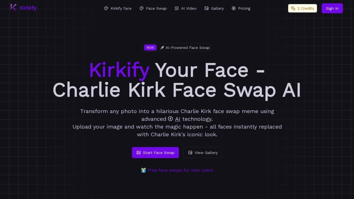 Kirkify - Charlie Kirk Face Swap AI