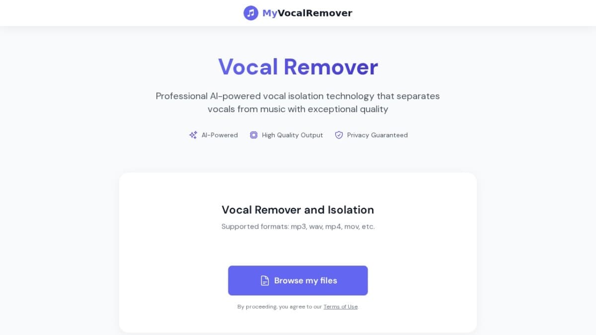 My Vocal Remover