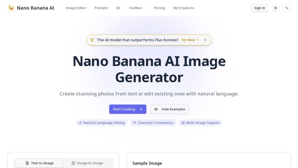 Nano Banana AI — AI Image Generator & Editor