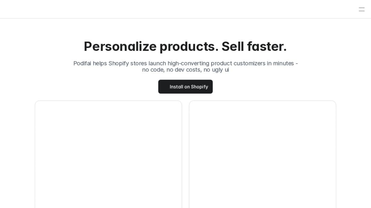 Podifai Product Customizer