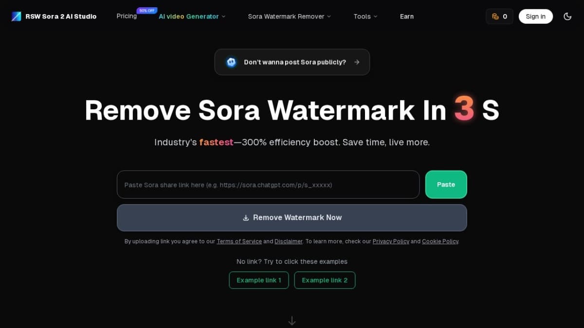 RSW Sora 2 AI Studio