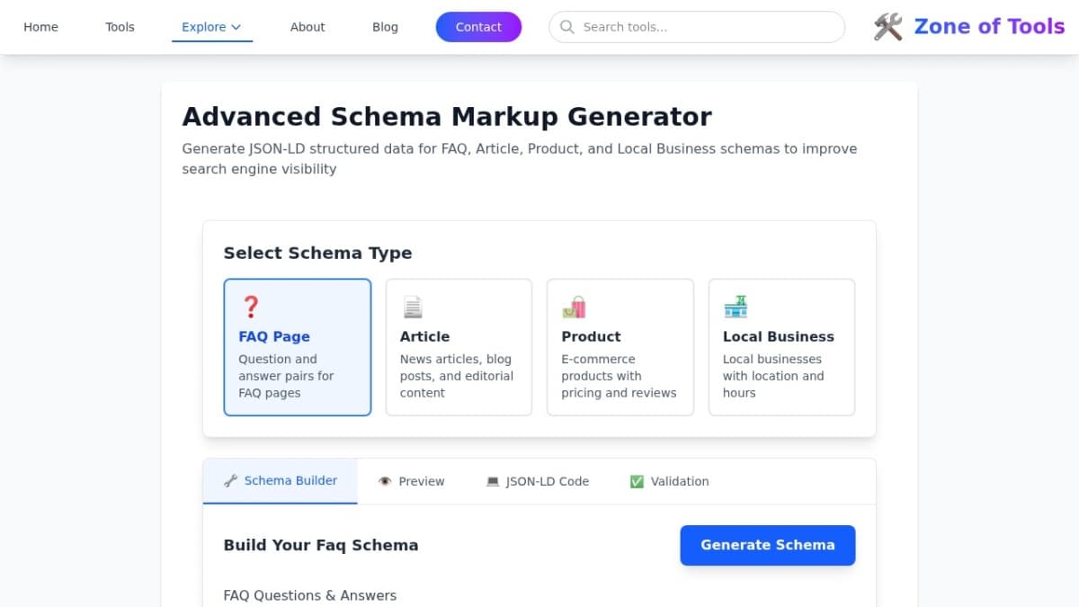 Schema Markup Generator