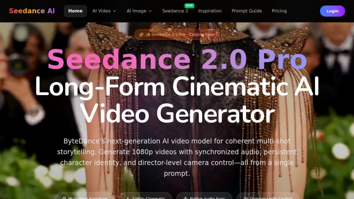Seedance 2.0 Pro
