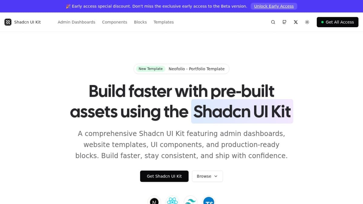 Shadcn UI Kit