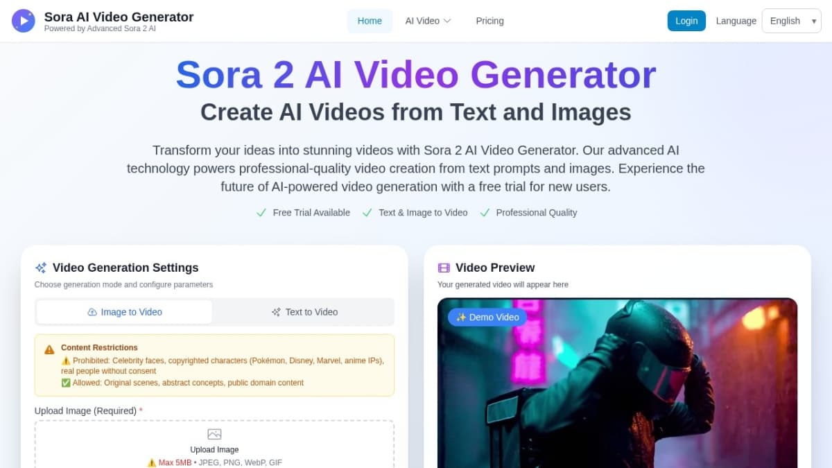 Sora 2 AI Video Generator