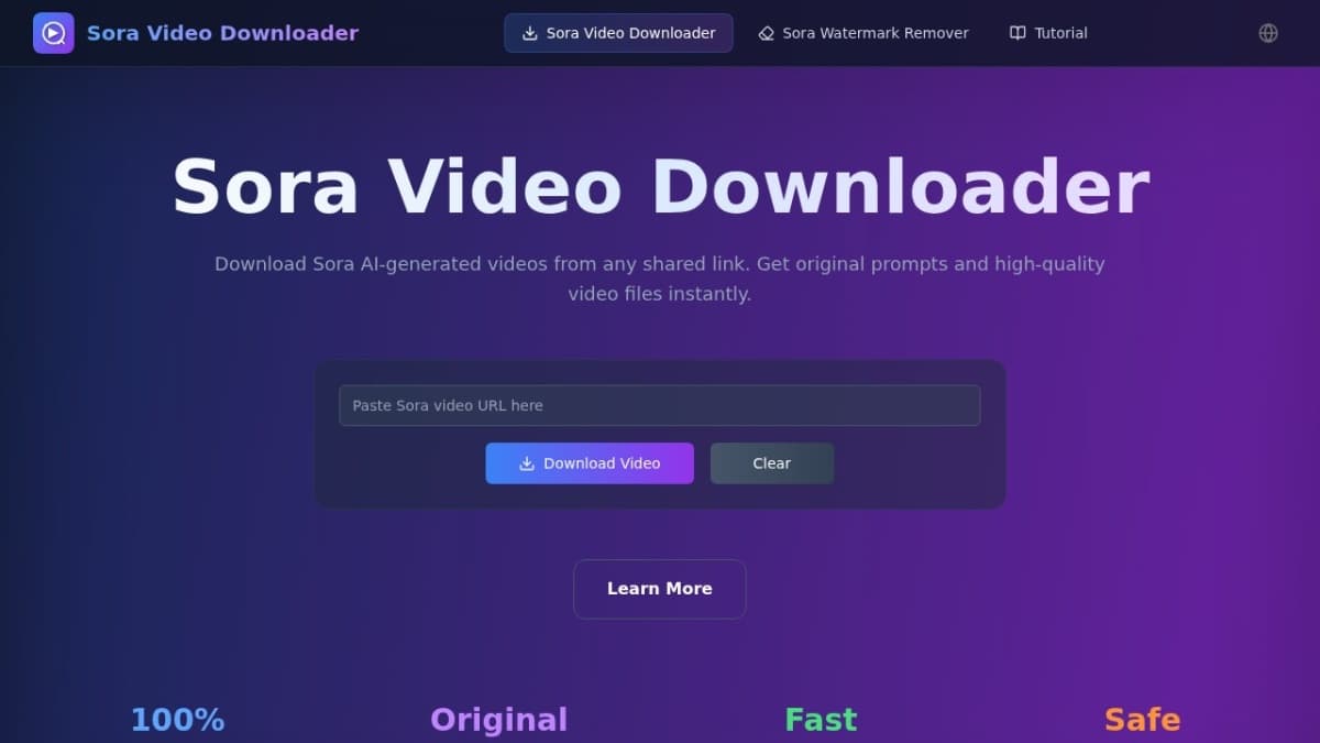 Sora Video Downloader