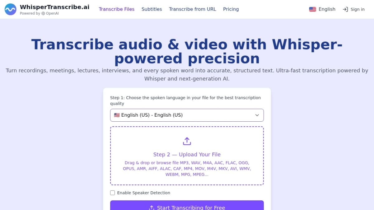 WhisperTranscribe.ai