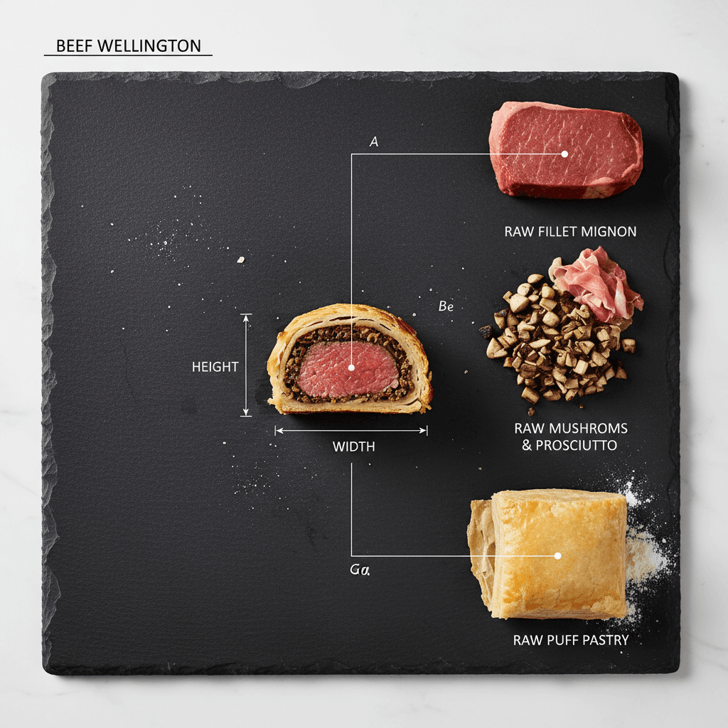 Gemini Image Prompt for food: <instructions> 1. Deconstruct Input Variable: Input A is a M...