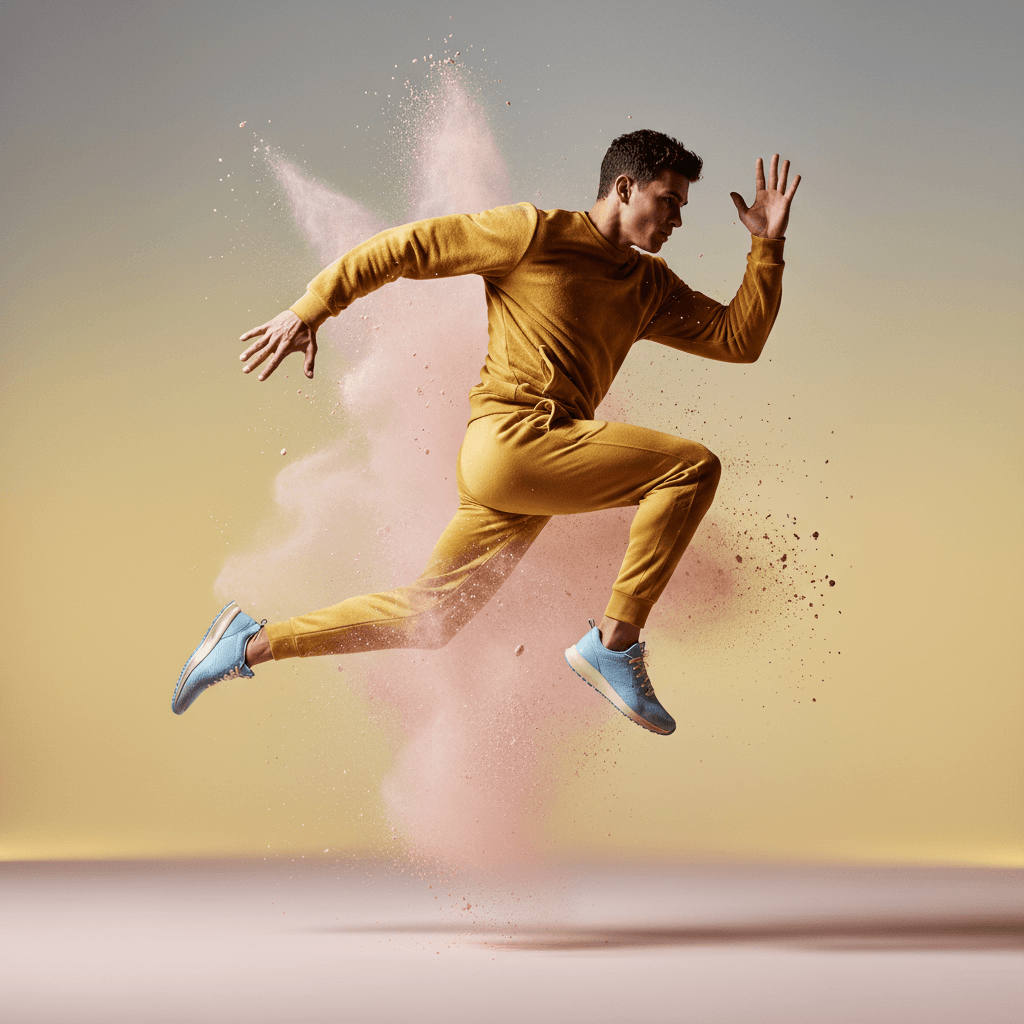 Gemini Image Prompt for photograph: 1. A photorealistic studio portrait of a male sports person...