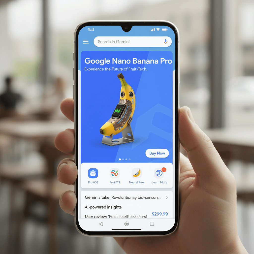 Gemini Image Prompt for json, photograph: Google Nano Banana Pro on Gemini app. image_type: photogra...