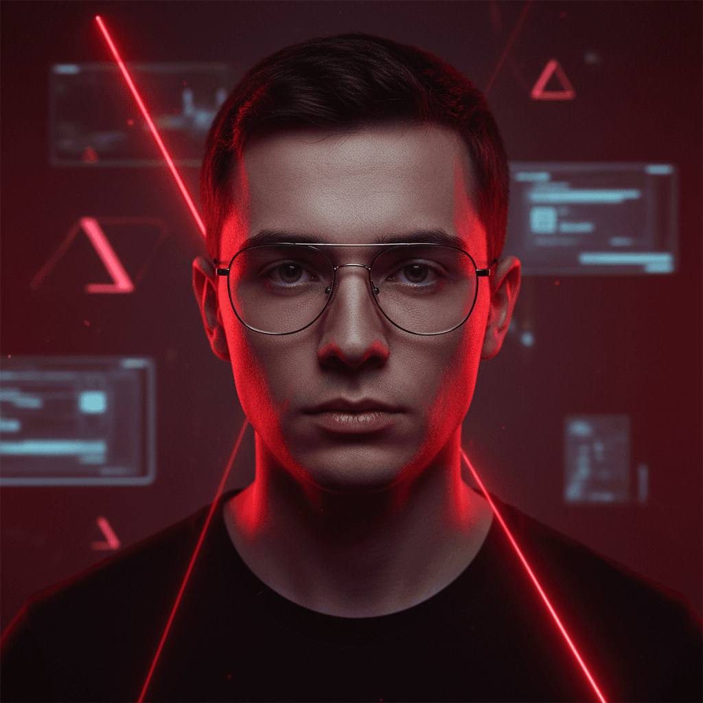 Gemini Image Prompt for json, photograph: Objective: Generate a cutting-edge, cyberpunk-themed stud...