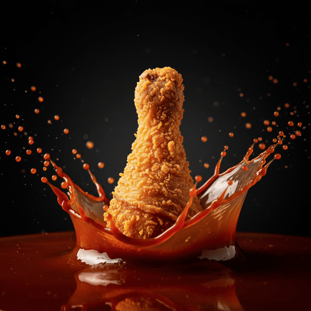 Gemini Image Prompt for json, food, app: project: title: Dynamic Fried Chicken Showcase Serie...