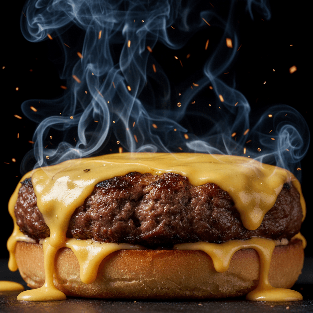 Gemini Image Prompt for food: A photorealistic, filmic extreme close-up shot of a bubbling...