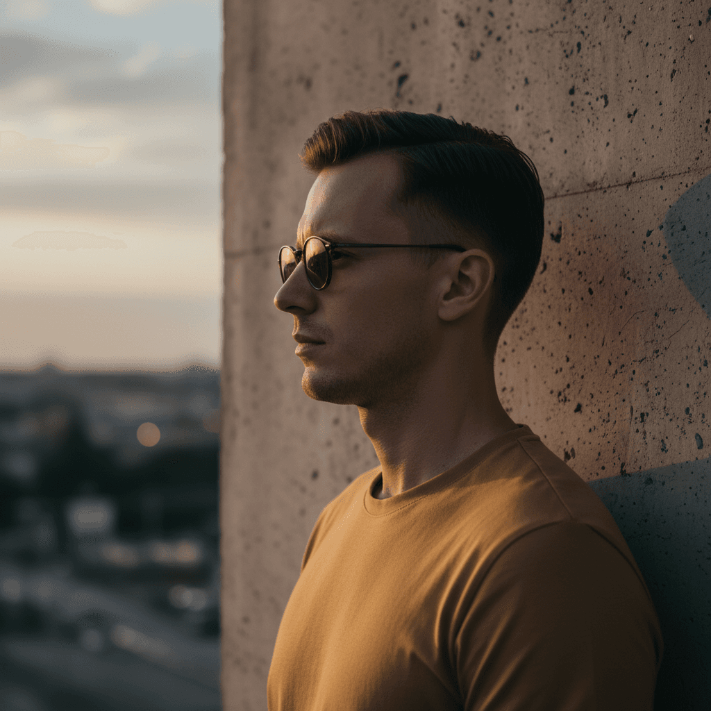 Gemini Image Prompt for photograph: A dramatic shot capturing a distinguished gentleman with a n...