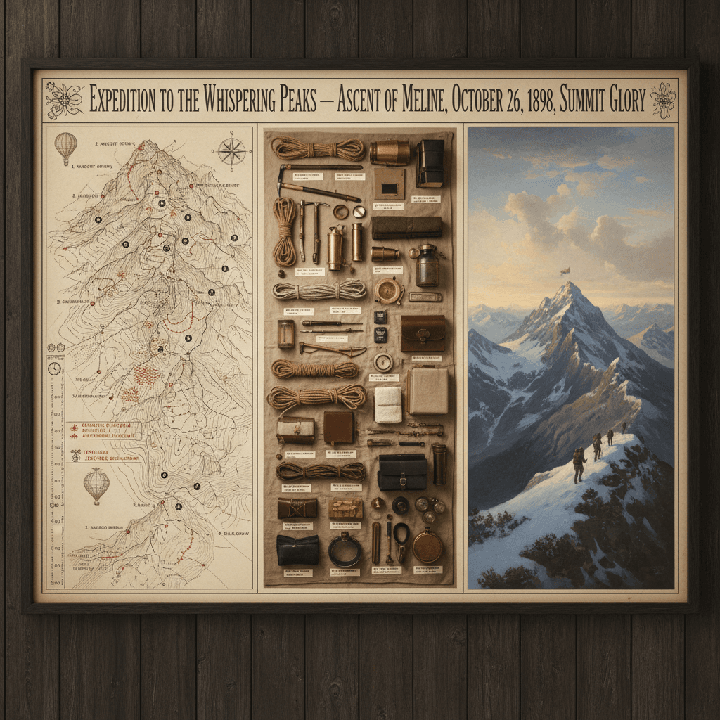 Gemini Image Prompt for creative art: A cartographer's strategy chart for a VOYAGE / OPERATION — L...
