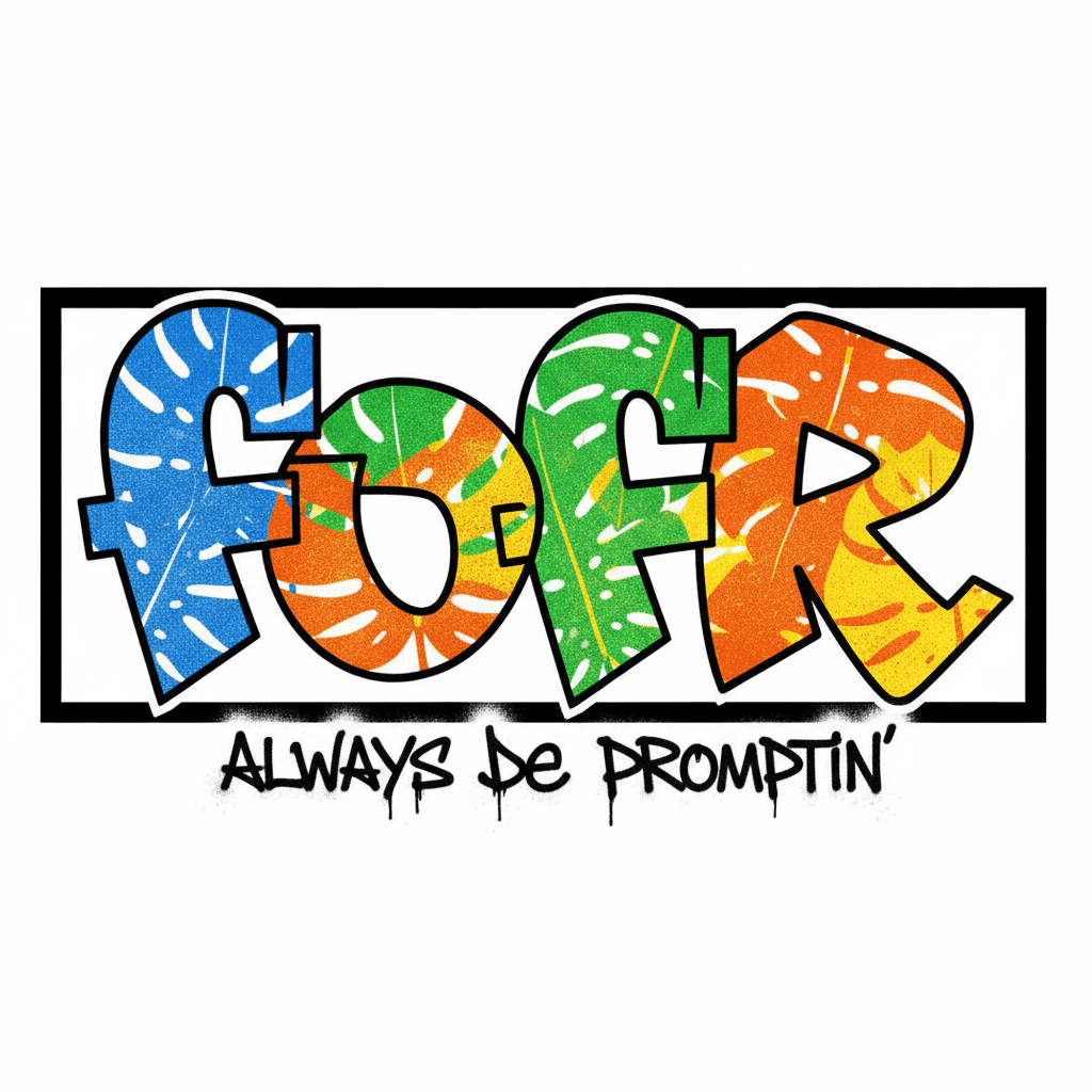 Gemini Image Prompt for other: The lettering fofr rendered in an aggressive, hard-edged gra...