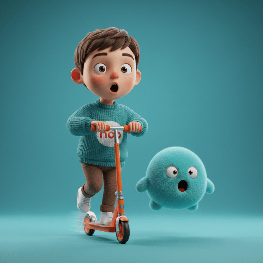 Gemini Image Prompt for 3d: A premium 3D rendering showcasing an adorable young male chi...