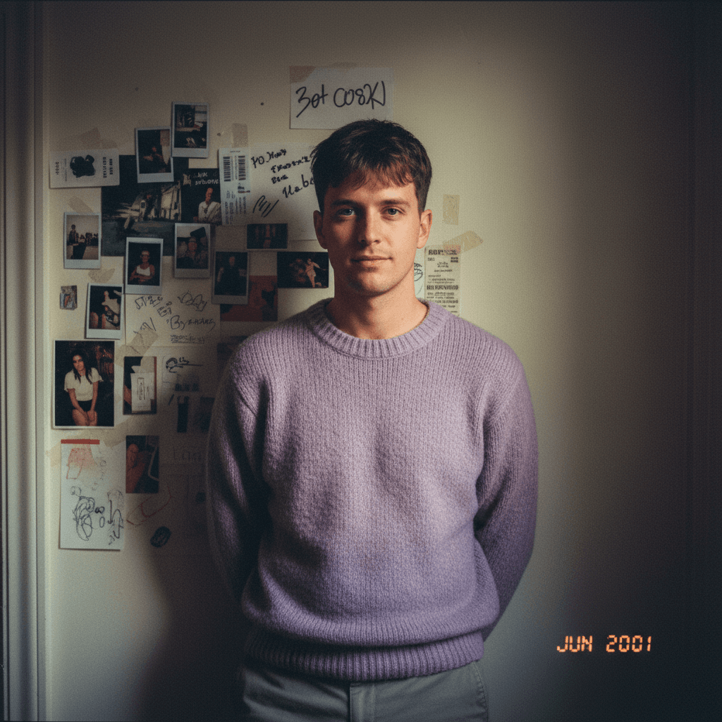 Gemini Image Prompt for json, photograph: gender:male,age:young adult, circa early twenties,expression...