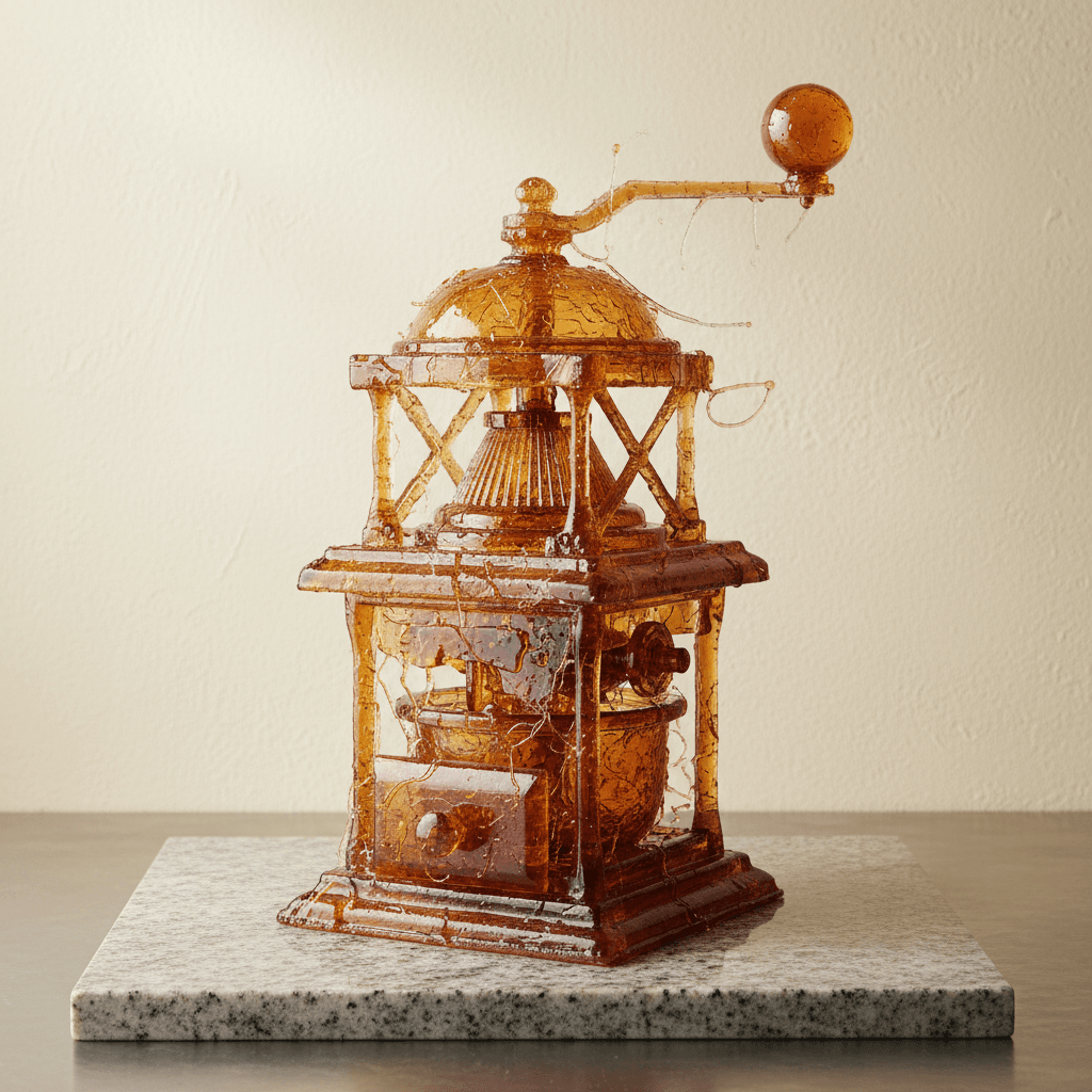 Gemini Image Prompt for product: An PRODUCT depicted as if meticulously constructed from spun...