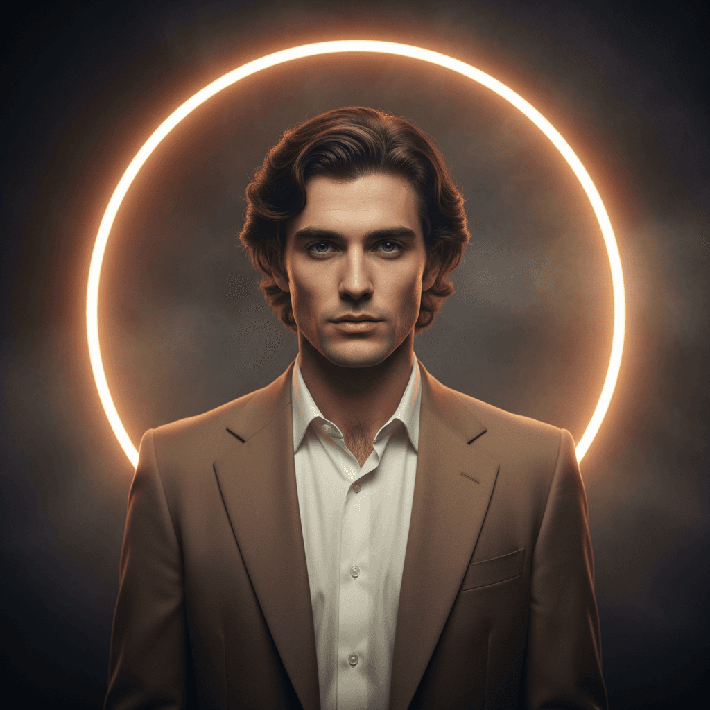Gemini Image Prompt for other, photograph: A meticulously detailed, filmic depiction of a debonair, you...