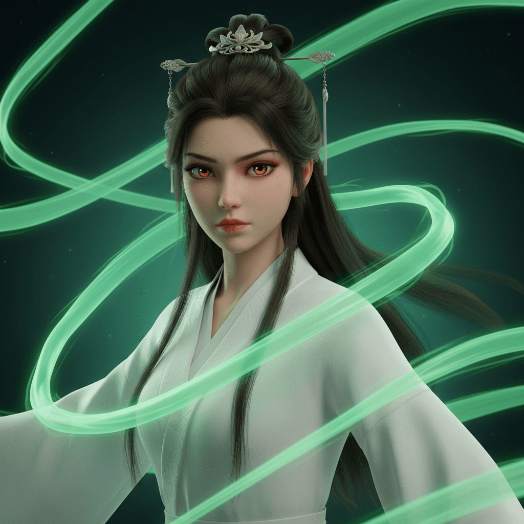 Gemini Image Prompt for other: A breathtaking 3D rendering, reminiscent of Chinese animatio...