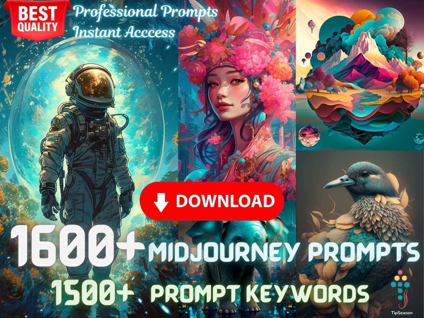 1600+ midjourney prompts free download